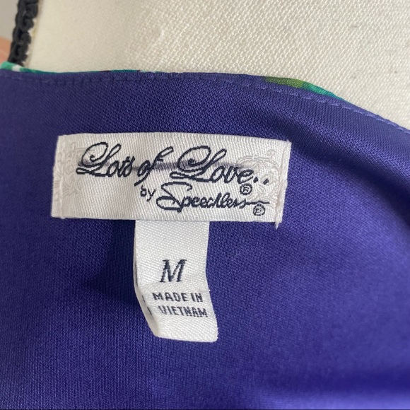 Lots of Love by Speechless ~ Blue Floral Dress - Picture 4 of 6